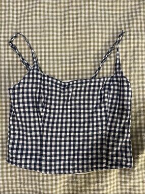 Abercrombie & Fitch Gingham bodice tank top